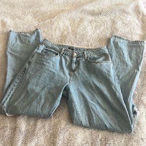 Ripped light wash jeans